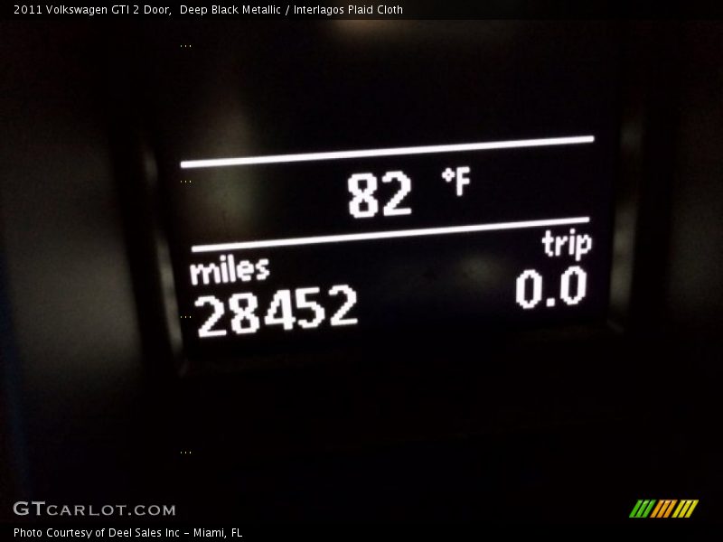 Deep Black Metallic / Interlagos Plaid Cloth 2011 Volkswagen GTI 2 Door