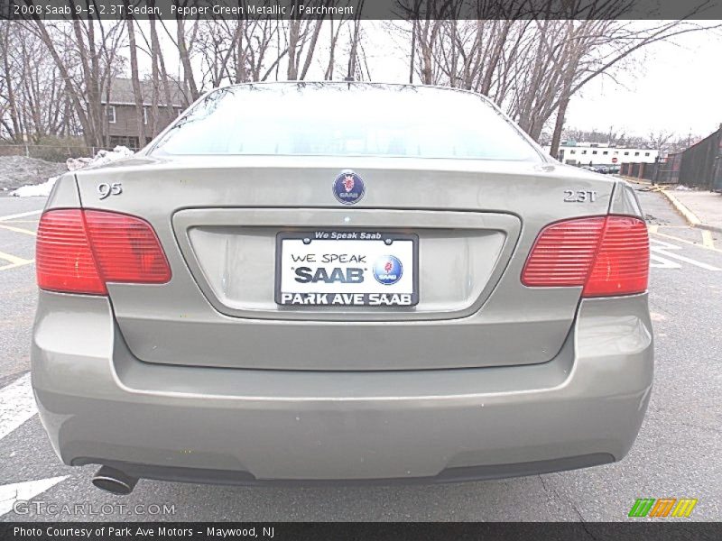 Pepper Green Metallic / Parchment 2008 Saab 9-5 2.3T Sedan
