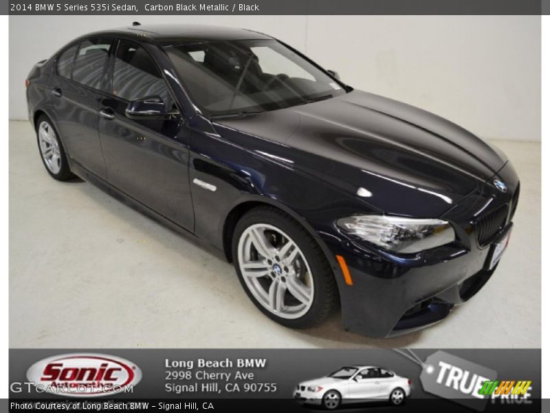 Carbon Black Metallic / Black 2014 BMW 5 Series 535i Sedan