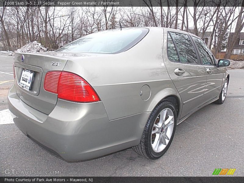 Pepper Green Metallic / Parchment 2008 Saab 9-5 2.3T Sedan