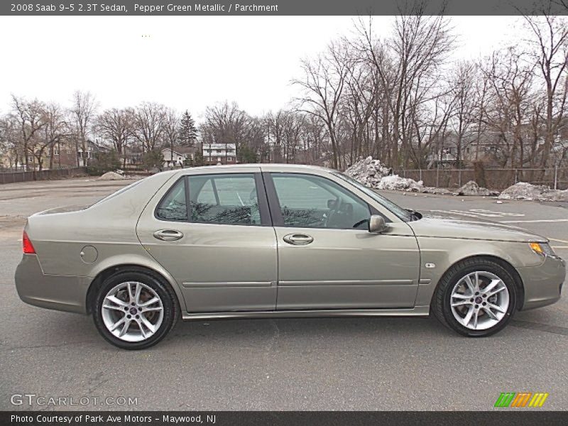 Pepper Green Metallic / Parchment 2008 Saab 9-5 2.3T Sedan