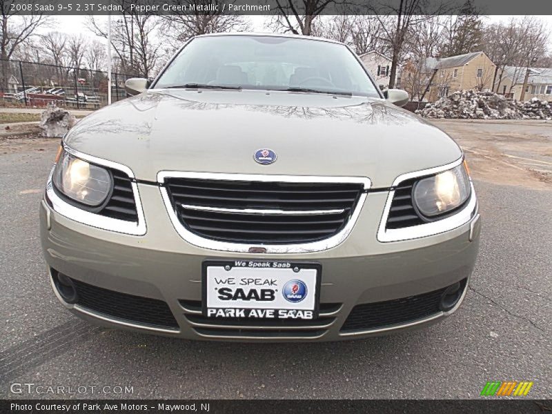 Pepper Green Metallic / Parchment 2008 Saab 9-5 2.3T Sedan