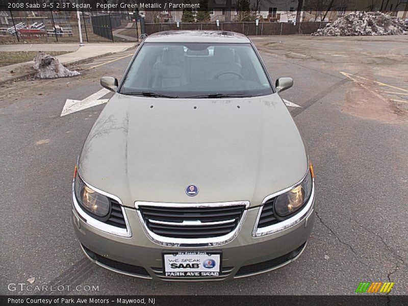 Pepper Green Metallic / Parchment 2008 Saab 9-5 2.3T Sedan