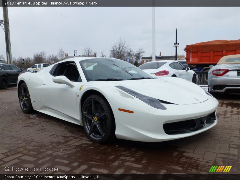 Front 3/4 View of 2013 458 Spider