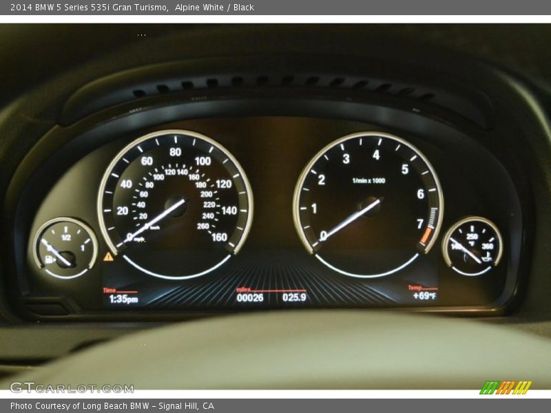  2014 5 Series 535i Gran Turismo 535i Gran Turismo Gauges