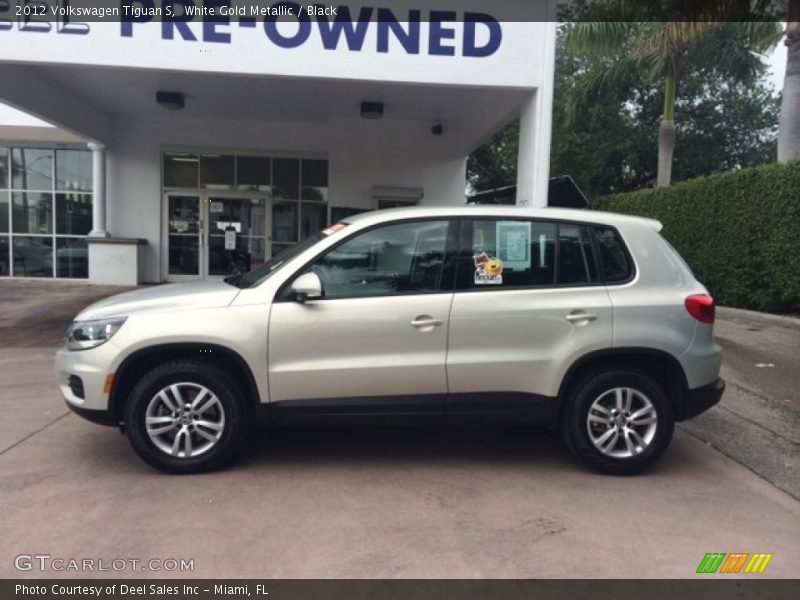 White Gold Metallic / Black 2012 Volkswagen Tiguan S