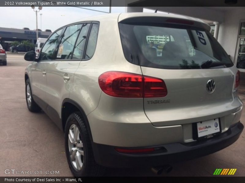 White Gold Metallic / Black 2012 Volkswagen Tiguan S