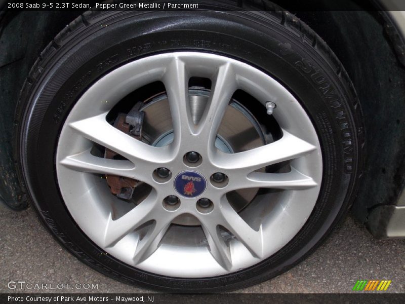 Pepper Green Metallic / Parchment 2008 Saab 9-5 2.3T Sedan