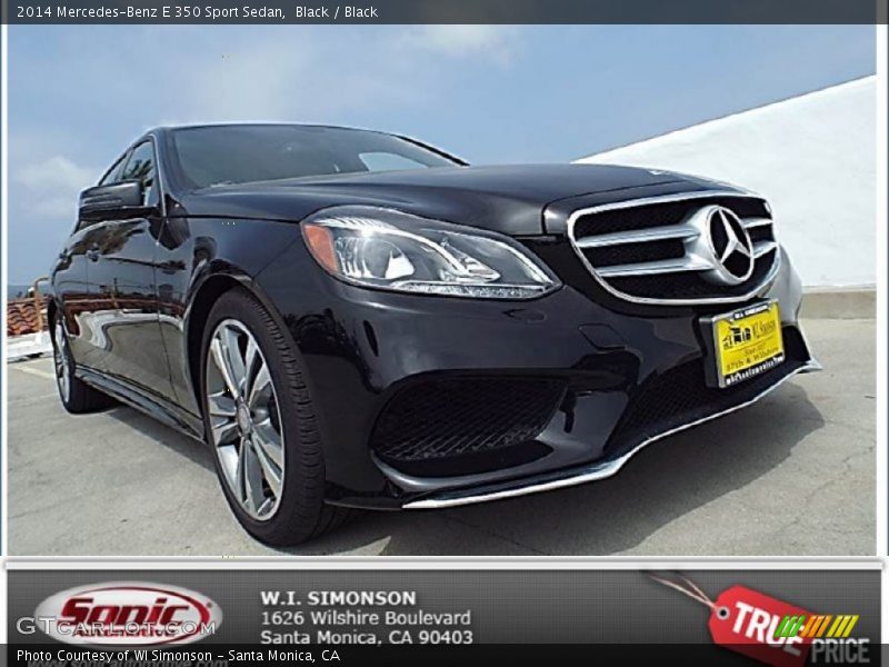 Black / Black 2014 Mercedes-Benz E 350 Sport Sedan