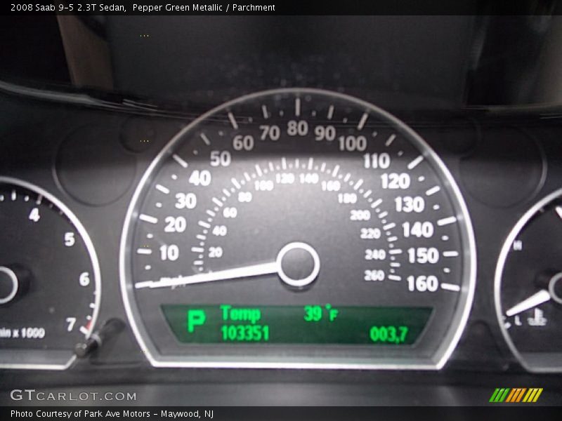 Pepper Green Metallic / Parchment 2008 Saab 9-5 2.3T Sedan