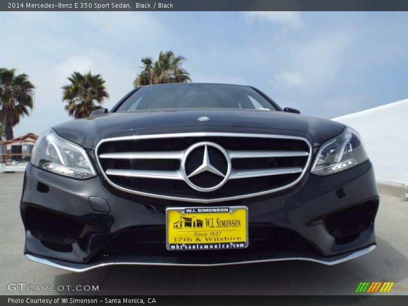 Black / Black 2014 Mercedes-Benz E 350 Sport Sedan