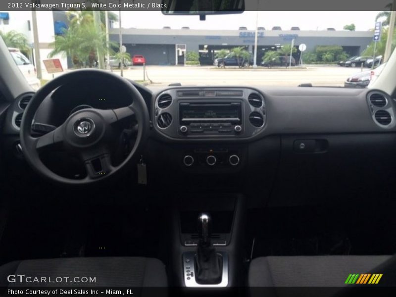 White Gold Metallic / Black 2012 Volkswagen Tiguan S
