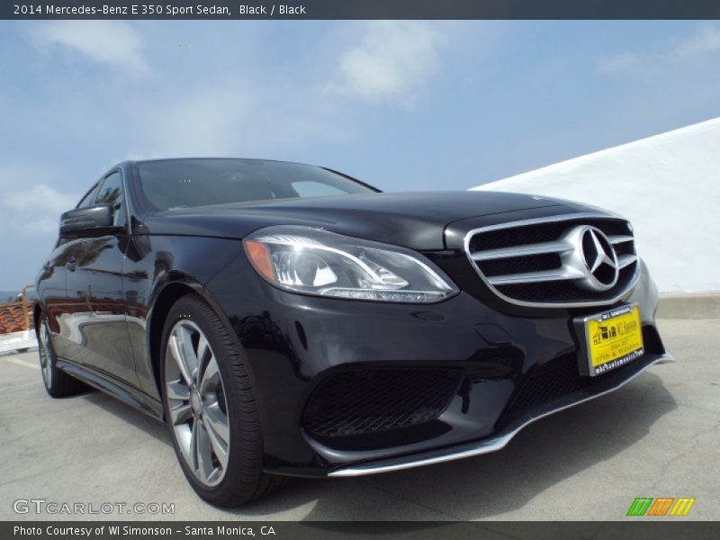 Black / Black 2014 Mercedes-Benz E 350 Sport Sedan