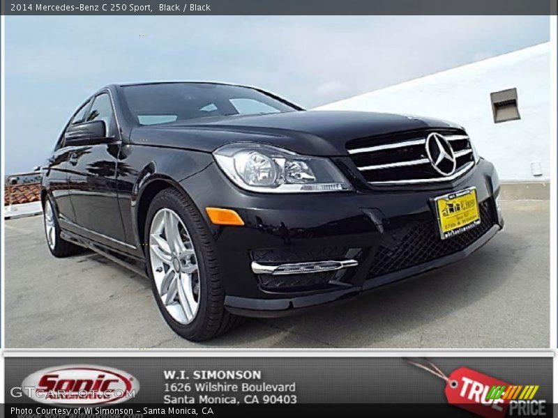 Black / Black 2014 Mercedes-Benz C 250 Sport