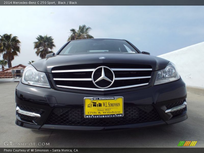 Black / Black 2014 Mercedes-Benz C 250 Sport
