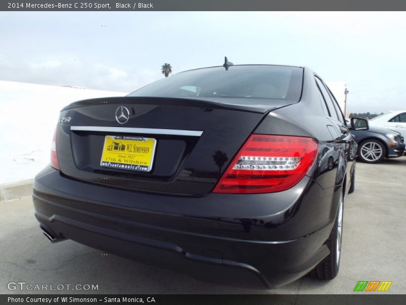 Black / Black 2014 Mercedes-Benz C 250 Sport