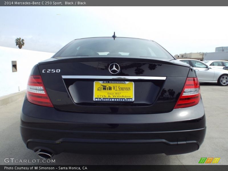 Black / Black 2014 Mercedes-Benz C 250 Sport