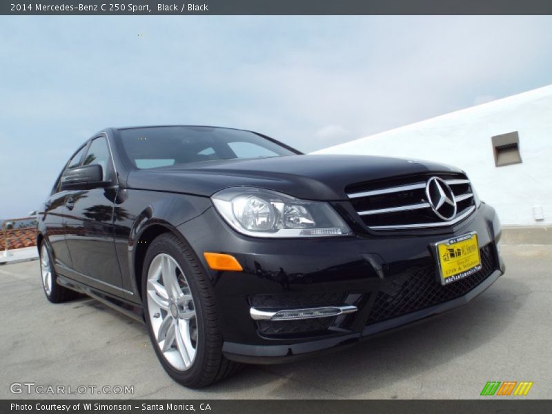 Black / Black 2014 Mercedes-Benz C 250 Sport