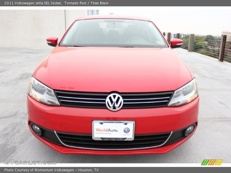 Tornado Red / Titan Black 2011 Volkswagen Jetta SEL Sedan