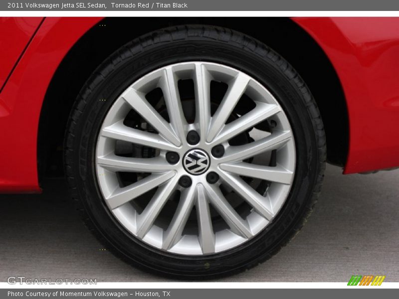 Tornado Red / Titan Black 2011 Volkswagen Jetta SEL Sedan