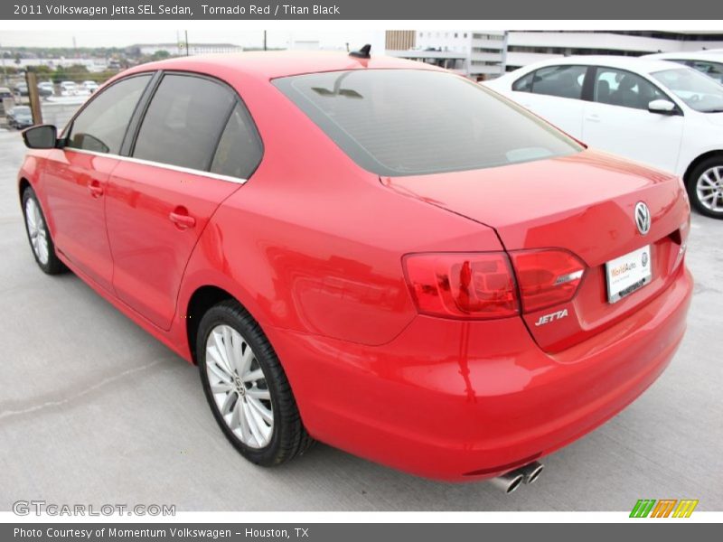 Tornado Red / Titan Black 2011 Volkswagen Jetta SEL Sedan
