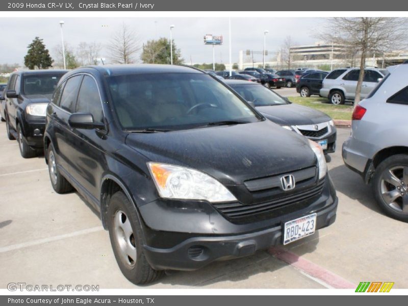 Crystal Black Pearl / Ivory 2009 Honda CR-V LX