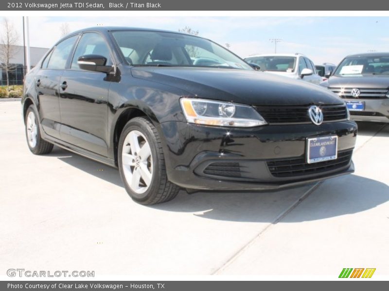 Black / Titan Black 2012 Volkswagen Jetta TDI Sedan