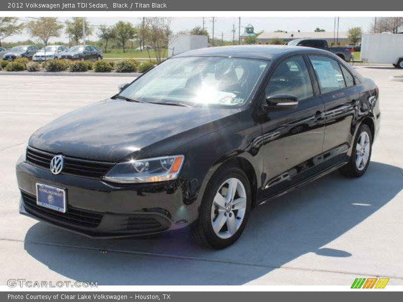 Black / Titan Black 2012 Volkswagen Jetta TDI Sedan