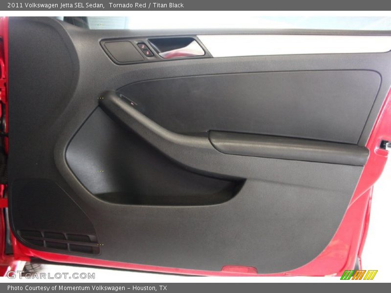 Tornado Red / Titan Black 2011 Volkswagen Jetta SEL Sedan