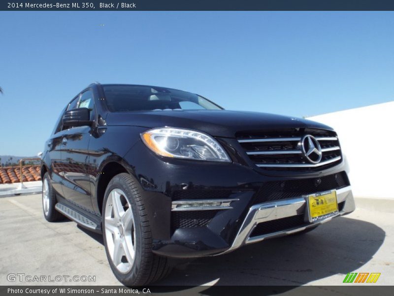 Black / Black 2014 Mercedes-Benz ML 350