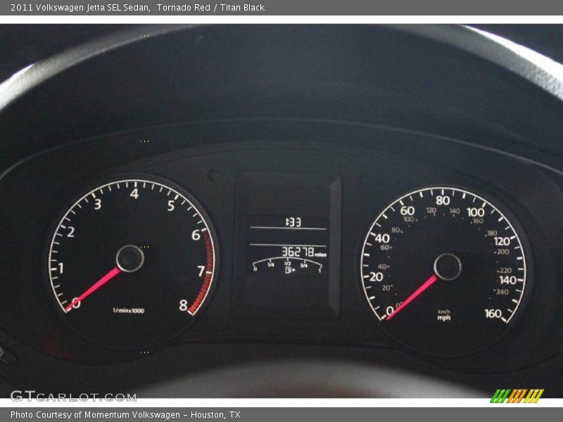 Tornado Red / Titan Black 2011 Volkswagen Jetta SEL Sedan
