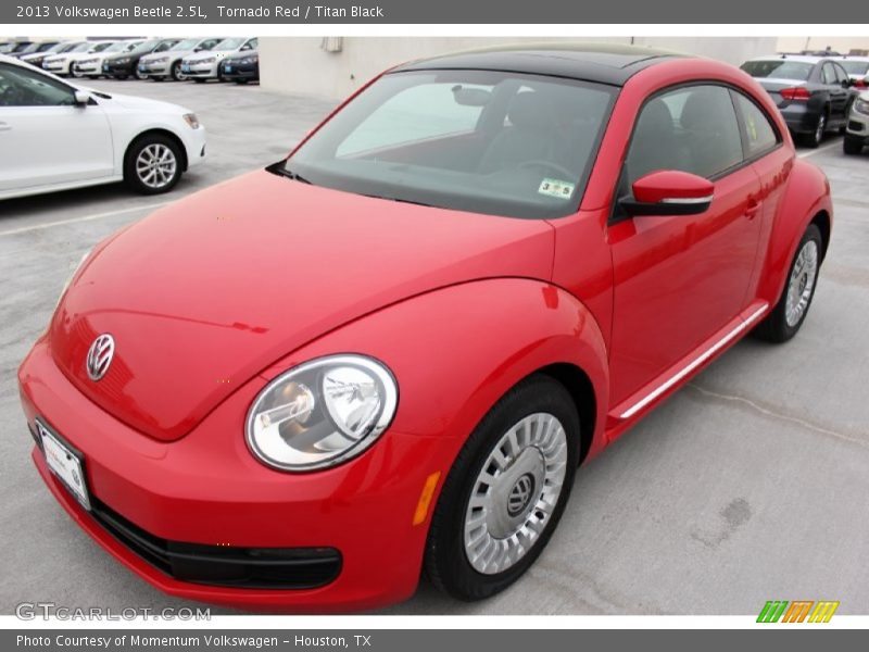 Tornado Red / Titan Black 2013 Volkswagen Beetle 2.5L