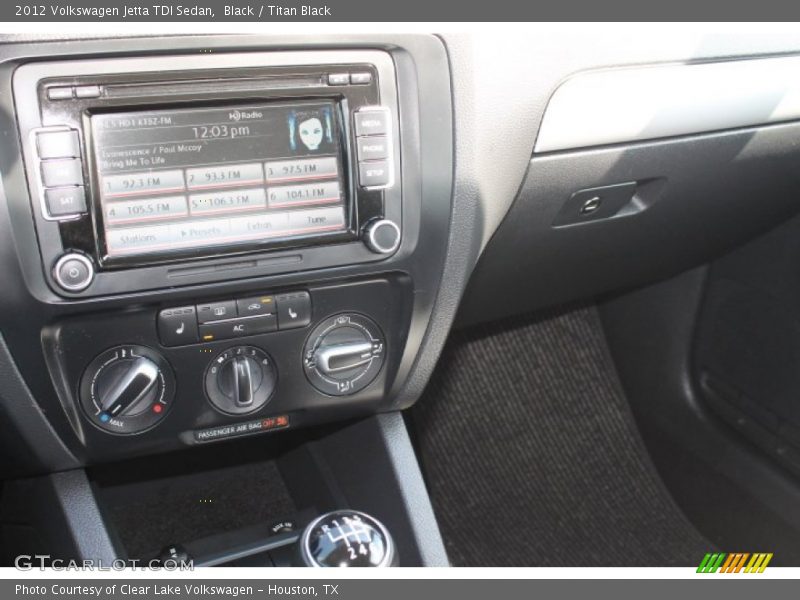 Black / Titan Black 2012 Volkswagen Jetta TDI Sedan