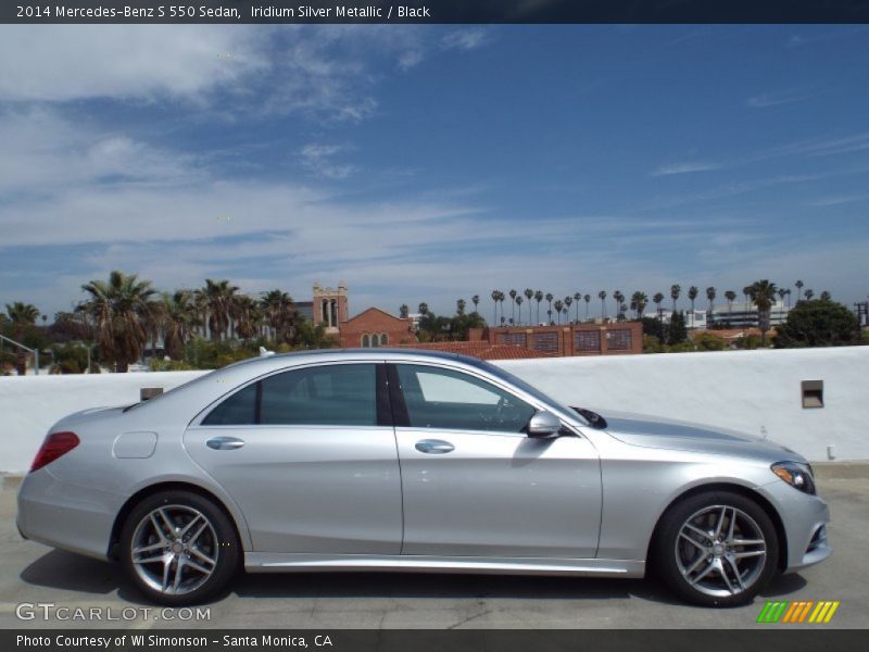 Iridium Silver Metallic / Black 2014 Mercedes-Benz S 550 Sedan