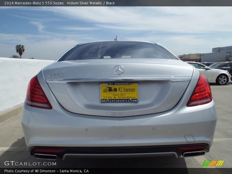 Iridium Silver Metallic / Black 2014 Mercedes-Benz S 550 Sedan