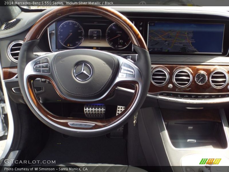 Iridium Silver Metallic / Black 2014 Mercedes-Benz S 550 Sedan