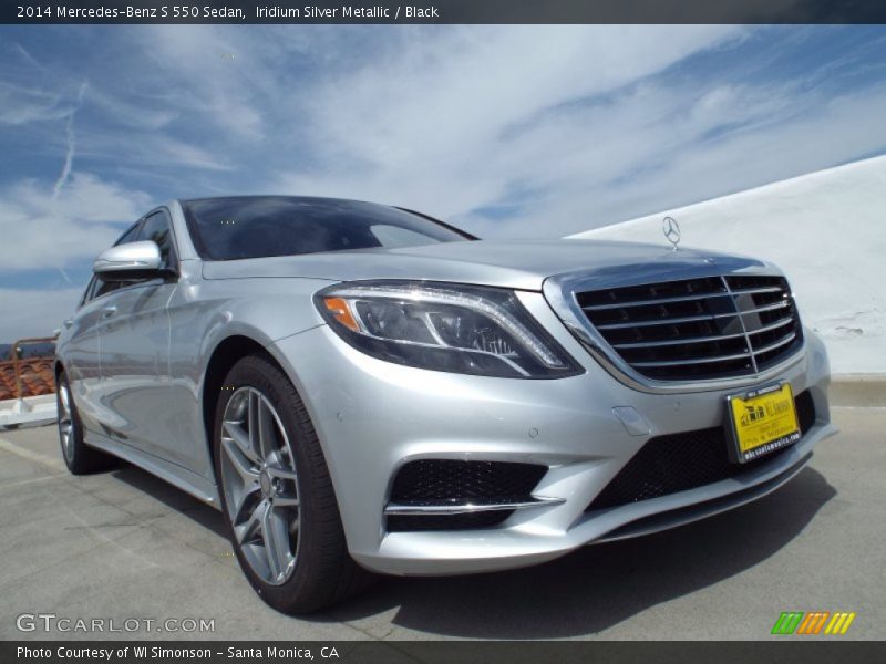 Iridium Silver Metallic / Black 2014 Mercedes-Benz S 550 Sedan