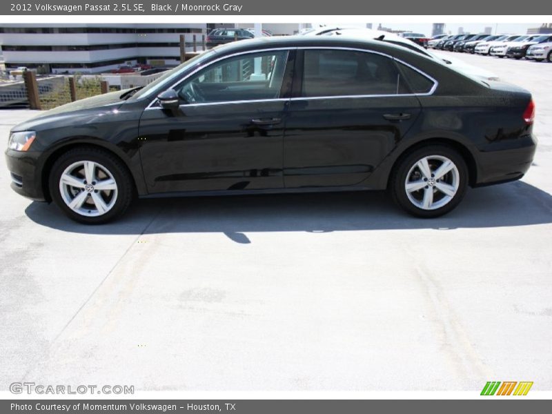 Black / Moonrock Gray 2012 Volkswagen Passat 2.5L SE