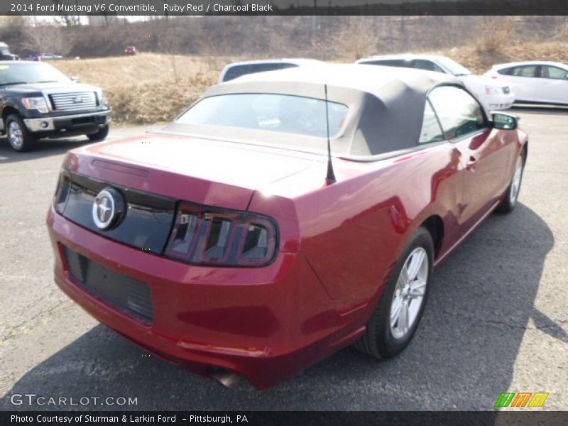 Ruby Red / Charcoal Black 2014 Ford Mustang V6 Convertible