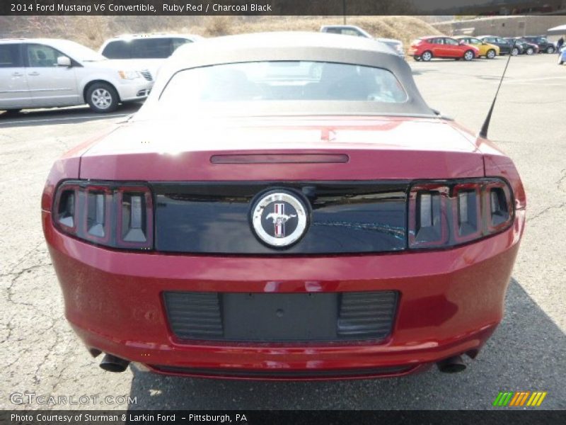 Ruby Red / Charcoal Black 2014 Ford Mustang V6 Convertible