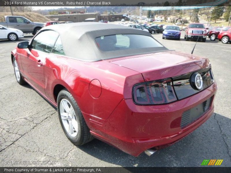 Ruby Red / Charcoal Black 2014 Ford Mustang V6 Convertible