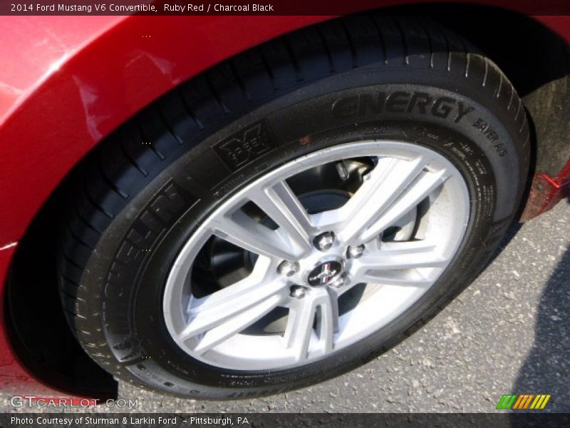 Ruby Red / Charcoal Black 2014 Ford Mustang V6 Convertible