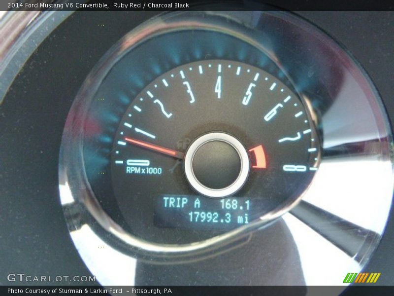 Ruby Red / Charcoal Black 2014 Ford Mustang V6 Convertible