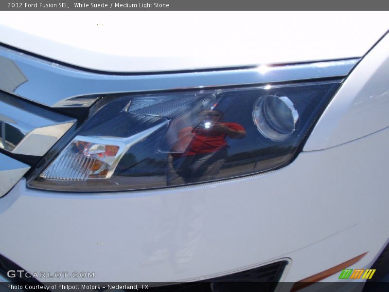 White Suede / Medium Light Stone 2012 Ford Fusion SEL