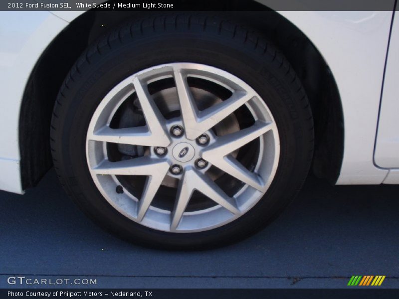 White Suede / Medium Light Stone 2012 Ford Fusion SEL