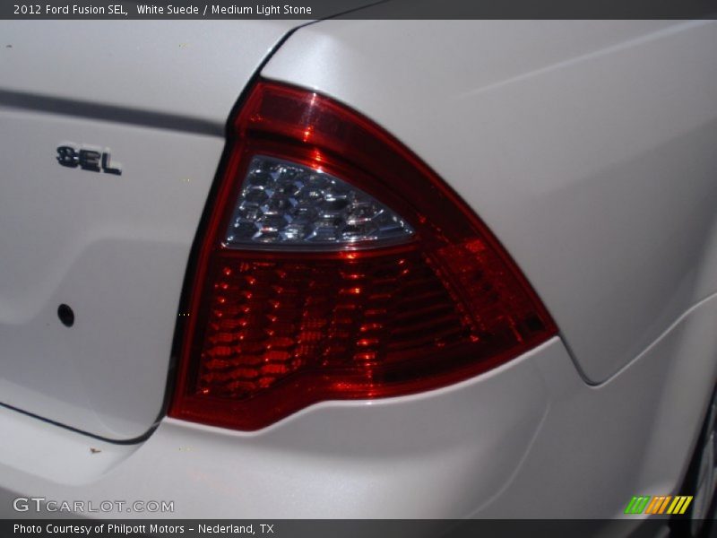 White Suede / Medium Light Stone 2012 Ford Fusion SEL