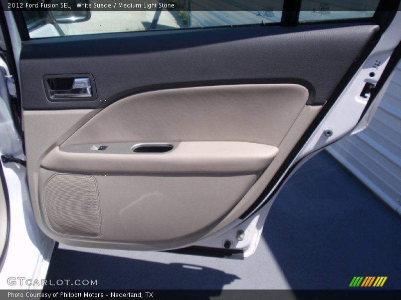 White Suede / Medium Light Stone 2012 Ford Fusion SEL