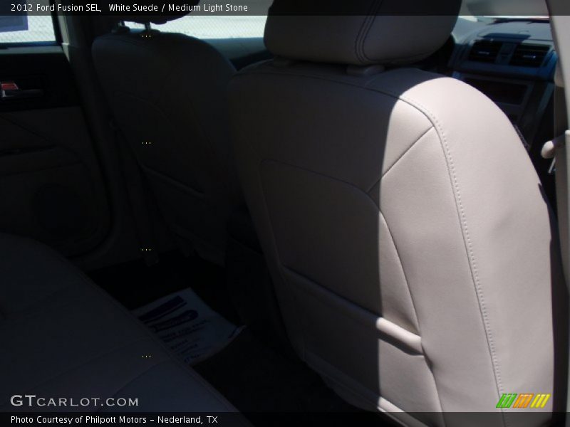 White Suede / Medium Light Stone 2012 Ford Fusion SEL