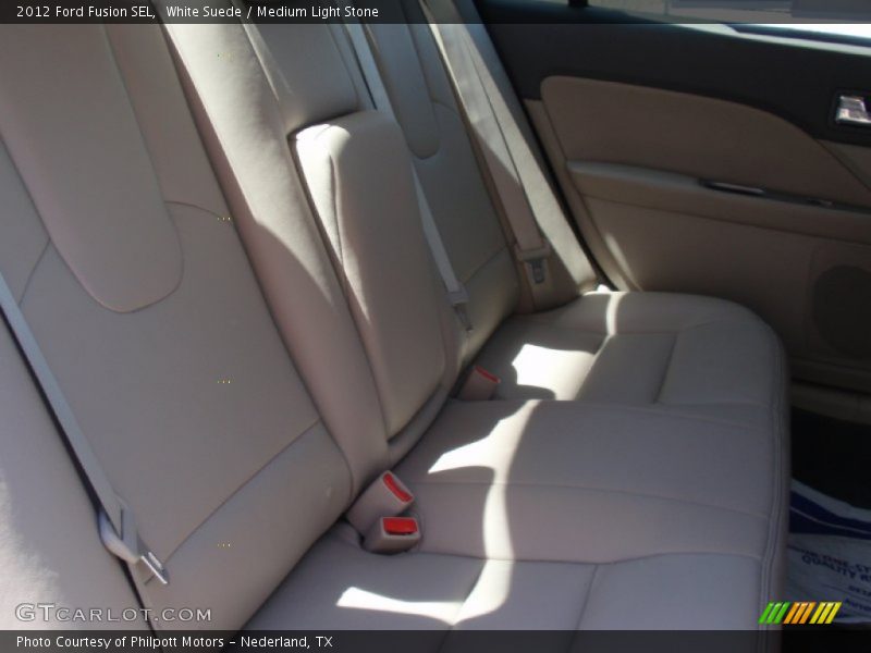 White Suede / Medium Light Stone 2012 Ford Fusion SEL
