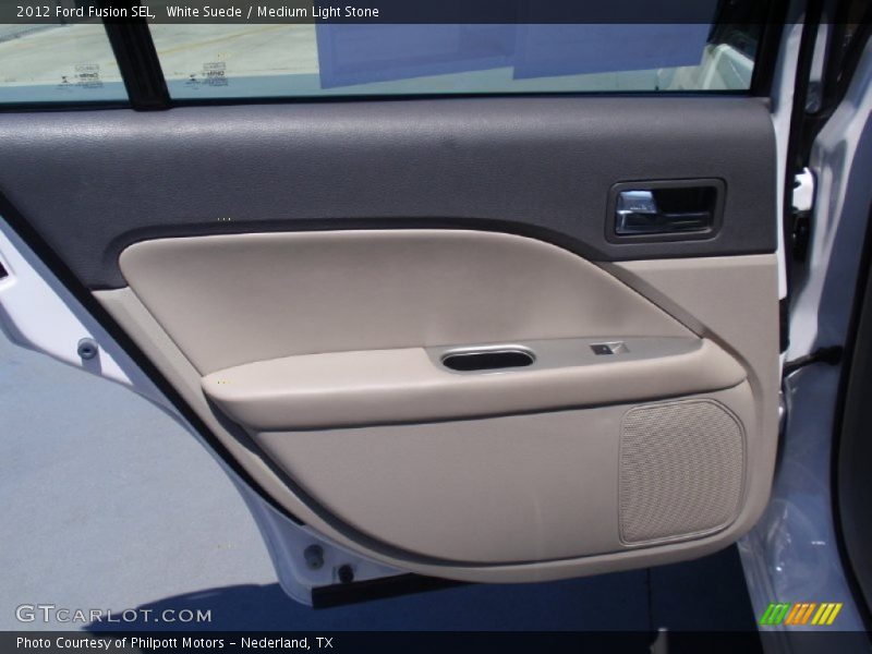 White Suede / Medium Light Stone 2012 Ford Fusion SEL